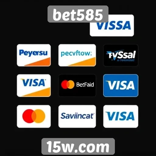 Variedade de métodos de pagamento no Bet585